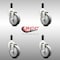 Service Caster 4 Inch 316SS Thermoplastic Rubber Swivel 3/4 Inch Expanding Stem Caster Set SCC-SS316EX20S414-TPRB-34-4 - alternate 4